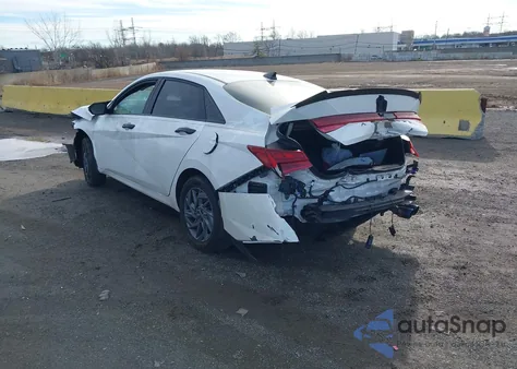 2025 Hyundai Elantra Hybrid Blue z USA, uszkodzony, nr VIN KMHLM4DJ2SU123625